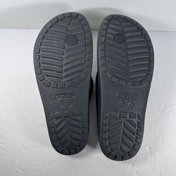 Crocs Sloane Black Sandals Flip Flops Women's Size 6 - Picture 7 of 8